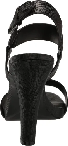 Vista 3 de Karl Lagerfeld Paris Sandalias de cuero Cieone con punta abierta para mujer