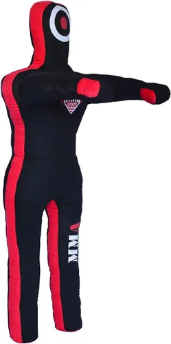 Vista 13 de MMA Deportes Brasileño JIU Jitsu Grappling Sumisión Lanzamiento Maniquí Punzonado Bolsa Pesada Kick Boxing Dummies SIN LLENAR Gris