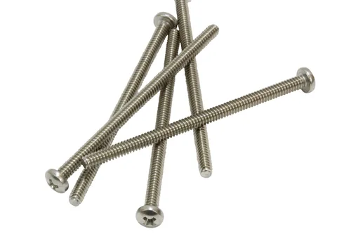 Vista 5 de Nº 10-24 x 3" Tornillo Phillips de cabeza cilíndrica de acero inoxidable, (25 piezas), 18-8 (304) Tornillos de máquina de acero inoxidable, rosca