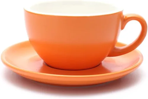 Vista 29 de Coffeezone - Taza de café con platillo de libre servicio, pequeña, para capuchino y café expreso doble, tazas de café de cerámica para cafetería