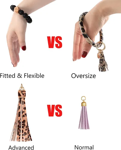 Vista 27 de BVGA Pulsera llavero de pulsera de silicona para mujer