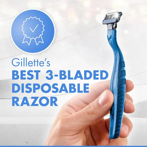 Vista 7 de Gillette Mach3 Maquinillas de afeitar desechables para hombre, 3