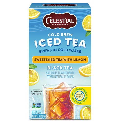 Vista 8 de Celestial Seasonings Cold Brew Citrus Sunrise Iced Tea 18 bolsitas de té