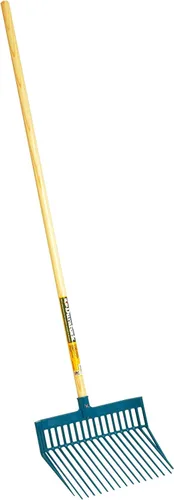 Vista 3 de Little Giant® DuraFork Horca de Heno Horca para Estiércol Horca Estable de Policarbonato con Púas Anguladas Azul Baya