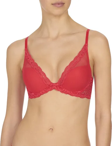 Vista 12 de Natori - Sujetador de encaje para mujer con inmersión, diseño de plumas Cafe