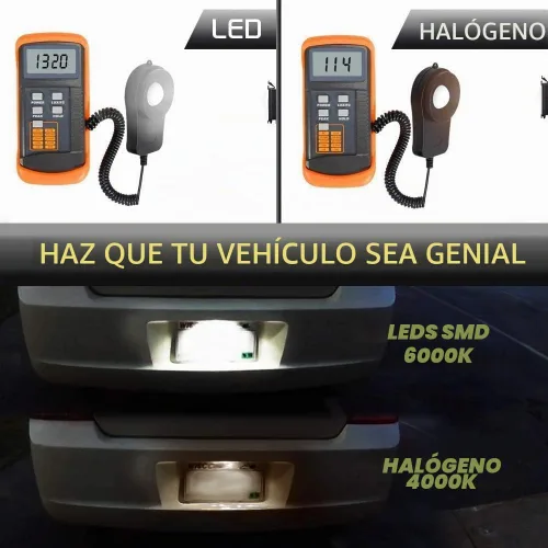 Vista 2 de Conjunto de lámpara LED para placa de matrícula para Dodge Charger Challenger Chrysler 300 Pacifica Jeep Compass 6000K Dimond White 2015-2019
