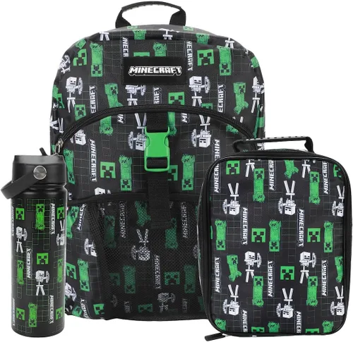 Vista 9 de Bioworld 16" Backpack & Lunch Box Set With Stainless Steel Water Bottle For School And Travel