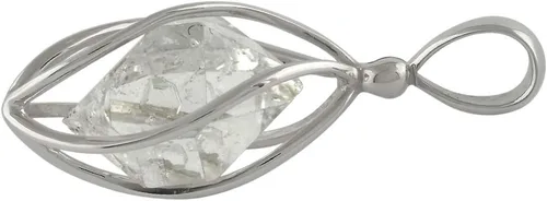 Vista 4 de Starborn Colgante de cristal natural en plata de ley