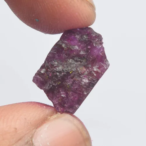 Vista 2 de GEMHUB Rubí crudo sin tratar 9.00 Ct. Certificado sin cortar cristal curativo piedra preciosa suelta para hacer colgante, Gema, africano - rubí rojo