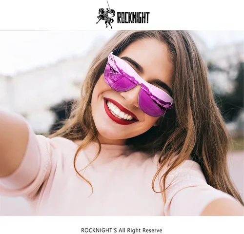 Vista 34 de ROCKNIGHT HD Polarized UV400 Protection Anti Glare Sunglasses TR90 Frame Lightweight Beach Driving