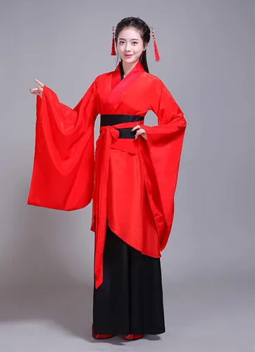 Vista 3 de Ez-sofei Vestido tradicional chino de Hanfu antiguo para mujer, disfraz de actuación en escenario