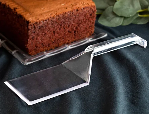 Vista 2 de PARTY BARGAINS Espátulas de plástico desechables transparentes – Paquete de 8 raspadores de cocina resistentes para servir y voltear panqueques