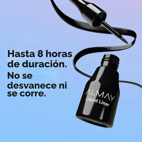 Vista 6 de Delineador líquido Almay, Marrón Precision liquid eyeliner glides on easily and provides rich, even color in one stroke. Wears up to 8HRS.