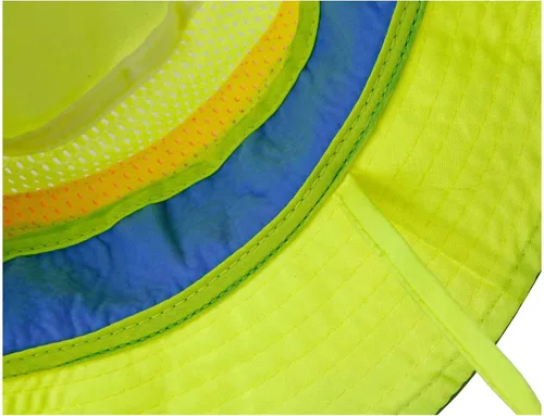 Vista 8 de Ergodyne Chill Its 8935CT - Sombrero de sol de enfriamiento de PVA, alta visibilidad, reflectante