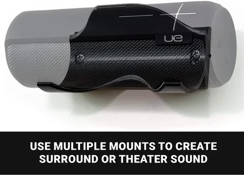 Vista 5 de Spartan Mounts Compatible con altavoces Bluetooth Ultimate Ears Boom 2 Soporte de pared de perfil bajo en cualquier lugar diseño para el hogar