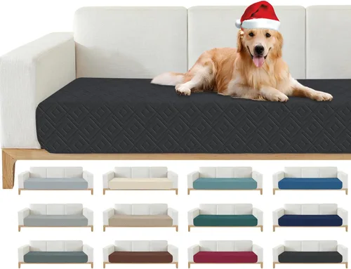 Vista 9 de Manta Impermeable para Sofá para Perros 2026 (30"x53") Cómoda Alfombrilla de Sofá de Dos Plazas para Mascotas con Respaldo Antideslizante, Forro