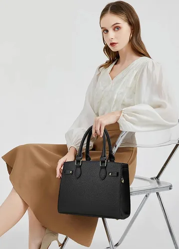 Vista 7 de Carteras y bolsos para mujer, bolso de mano de moda con asa superior