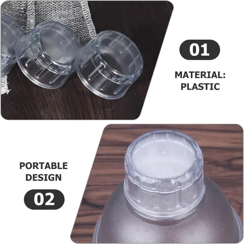 Vista 8 de Reemplazo de la tapa de la coctelera 10 unids té Shaker Cup Caps mano bebida mezclador accesorios