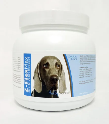 Vista 17 de Healthy Breeds Afghan Hound Z-Flex Max - Masticables suaves para cadera y articulaciones, 100