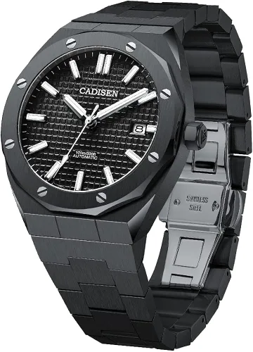 Vista 8 de CADISEN Reloj mecánico automático para hombre 3281ft impermeable marca de lujo casual de negocios reloj de pulsera 42mm