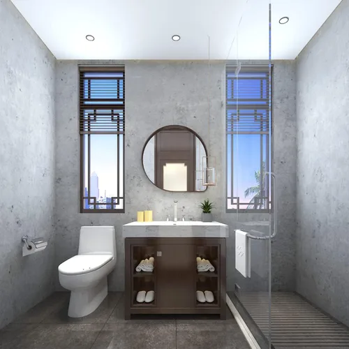 Vista 3 de Papel tapiz de hormigón gris claro grueso de 24 x 394 pulgadas de ancho, adhesivo impermeable para despegar y pegar, papel de contacto de cemento