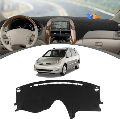 Vista 24 de FIILINES Cubierta para tablero Compatible con Mazda 3 2010-2013 Accesorios Tapete para tablero para Mazda 3 Accesorios Tapete para salpicadero
