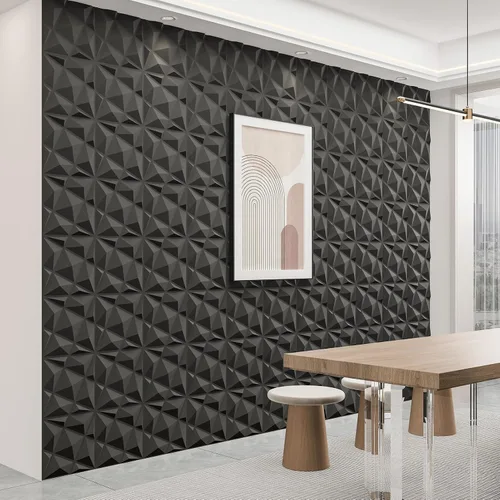 Vista 7 de Art3dwallpanels Paquete de 20 paneles de pared 3D para decoración de pared interior, 12 x 12 pulgadas, paneles de diamante blanco para sala