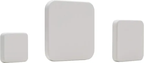 Vista 2 de MELANNCO Gancho de pared de MDF graduado, juego de 3, color blanco