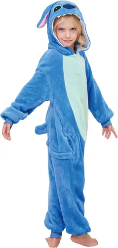 Vista 2 de Unisex Kids Animal Onesie Cosplay Costume Pajamas for Girls and boys