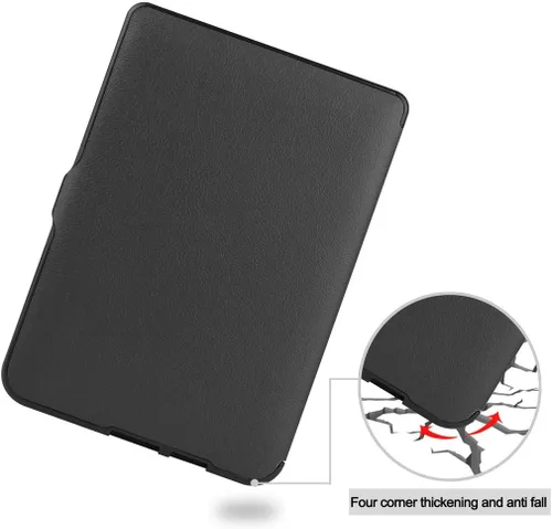 Vista 7 de Kepuch Custer - Carcasa rígida de poliuretano ultrafino para Kobo Nia 2020, color negro