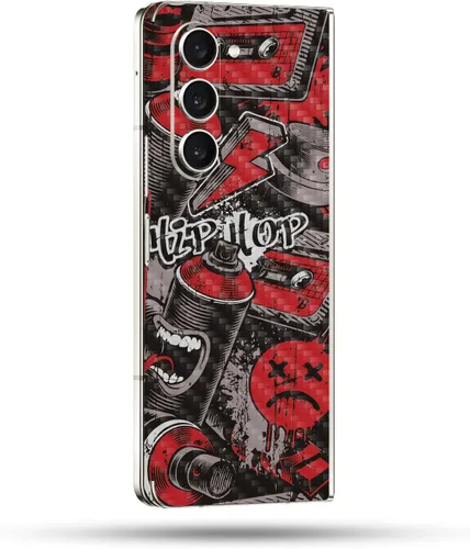 Vista 44 de MightySkins Skin compatible con Samsung Galaxy Z Fold 5 - Puppy Fall Funda protectora de vinilo duradera y única Fácil de aplicar, quitar