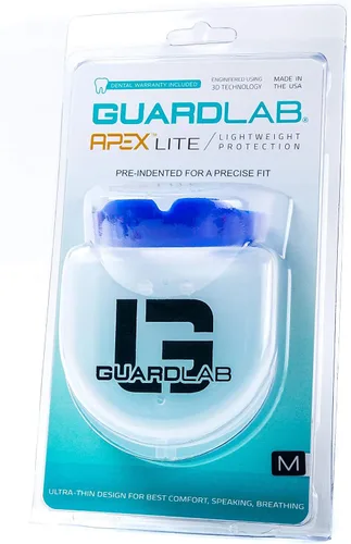 Vista 5 de GuardLab APEX Lite - Protector bucal deportivo para fútbol, baloncesto, boxeo, lucha libre, fútbol, BJJ, hockey, artes marciales mixtas y artes