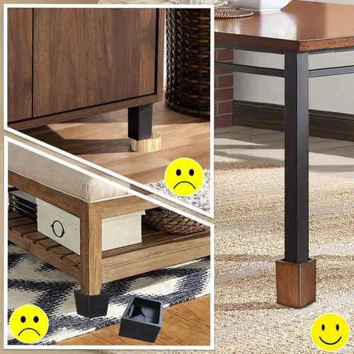 Vista 6 de Elevadores de cama de madera (cuadrados de 4 pulgadas)