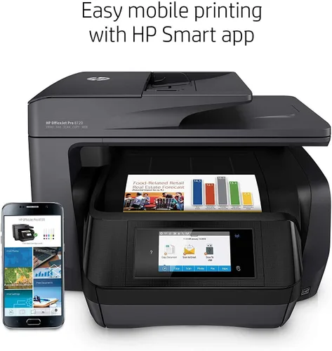 Vista 10 de Impresora multifunción HP OfficeJet 8720., Negro