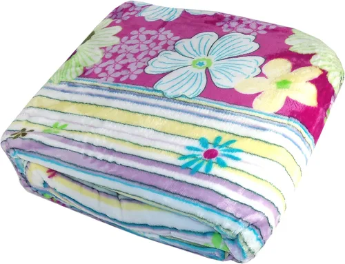 Vista 8 de Home Soft Things Manta de cama estilo safari animal, azul, tamaño individual