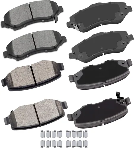 Vista 26 de cciyu - Juego de pastillas de freno de cerámica profesionales delanteras - Para Geo Prizm (1993-1997), Toyota Camry (1992-2001), Celica (1994-1997)