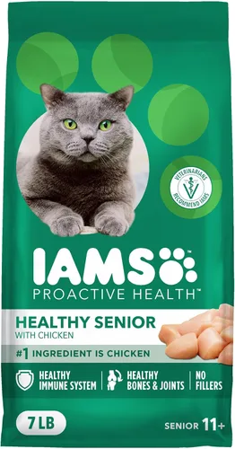 Vista 12 de IAMS Proactive Health - Alimento seco saludable para gatos mayores, receta de pollo, 3.5 libras Real chicken, antioxidants for immune health