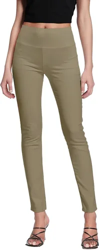 Vista 19 de Hybrid & Company Pantalón súper cómodo elástico con cintura elástica completa, estilo pull-on, de sarga Millennium Negro