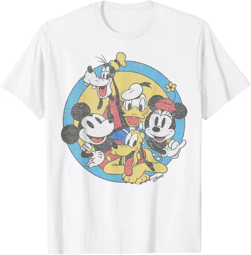 Vista 21 de Disney Camiseta retro de Mickey and Friends Group Shot