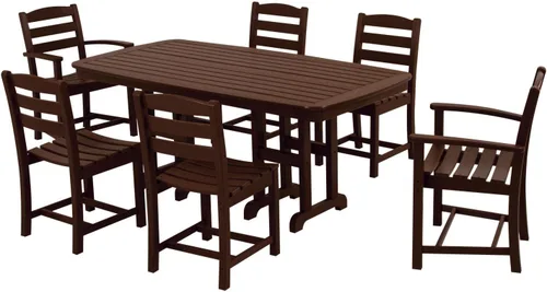Vista 12 de POLYWOOD® La Casa Café - Juego de comedor, Aruba/Blanco