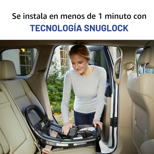 Vista 4 de Graco SnugRide SnugFit - Base para asiento de auto para bebé, color negro