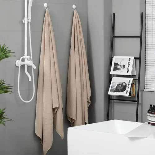 Vista 3 de YTYC Toallas, toallas de baño extra grandes de 29 x 59 pulgadas para baño, toallas de ducha súper suaves de secado rápido, peso ligero, microfibra