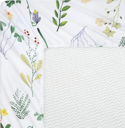 Vista 6 de Marina Decoration Ropa de cama ultra suave y sedosa con bolsillo profundo con estampado rico de rayón derivado de bambú para todas las estaciones