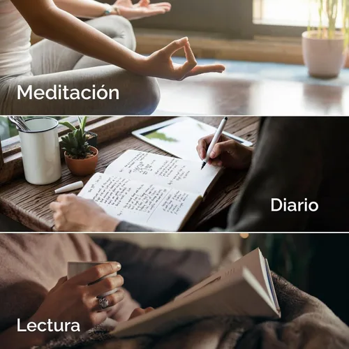 Vista 5 de Juego de velas de meditación consciente con 12 mini velas cónicas de cera de abeja con soporte de latón para oración y reflexión, regalos
