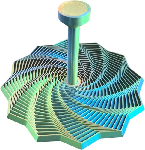 Vista 12 de Juguete fractal de copo de nieve, juguete de escritorio ejecutivo impreso en 3D, perfecto para aliviar el estrés, la irritabilidad y la relajación