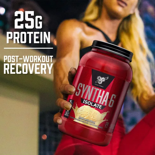Vista 5 de BSN SYNTHA-6 Proteína Aislada en Polvo, Proteína de Chocolate con Aislado de Proteína de Suero, Aislado de Proteína de Leche, Sabor: Batido