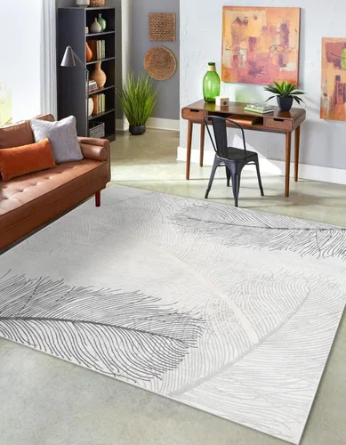 Vista 19 de Unique Loom Finsbury Collection - Alfombra de área (2 x 3 pies, rectangular, gris/marfil)