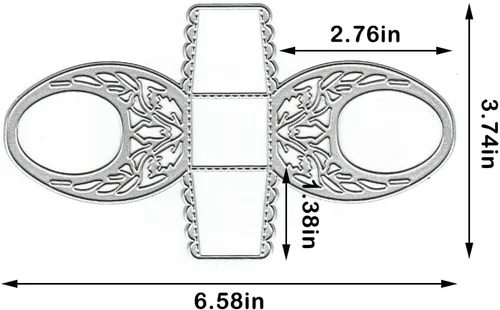 Vista 2 de Troqueles de corte de cesta de flores 3D para hacer tarjetas, flores tridimensionales BasktetDie Cut Embossing Stencil Herramienta para DIY