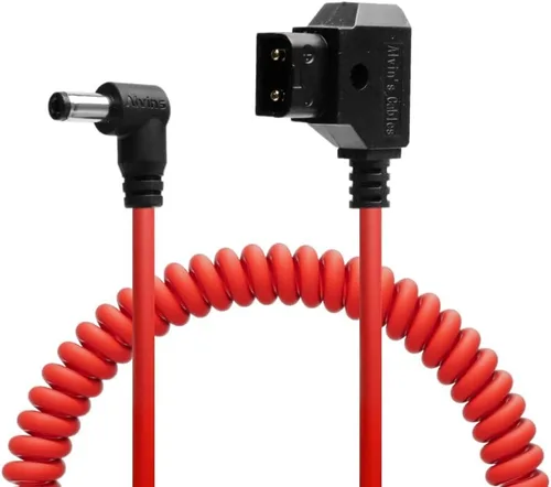 Vista 8 de Alvin's Cables D-tap a DC Cable de alimentación 12V 0.217 in ×2.0.039 in DC Cable en espiral para Canon C70, Atomos Shogun, Blackmagic Video Assist