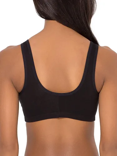 Vista 2 de Fruit of the Loom - Brasier deportivo con cierre frontal y correas de malla para mujer